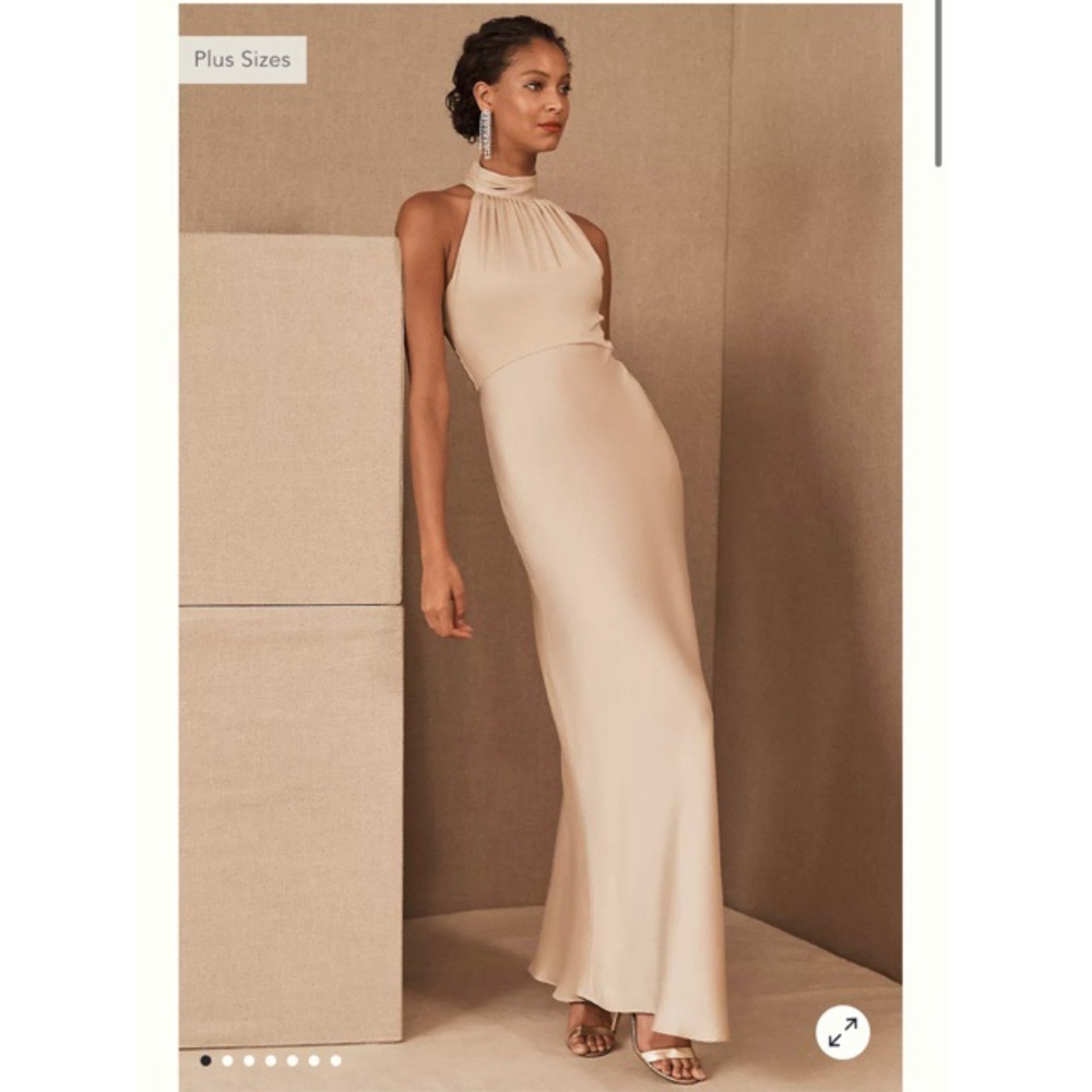 Bhdln Esme high neck satin dress